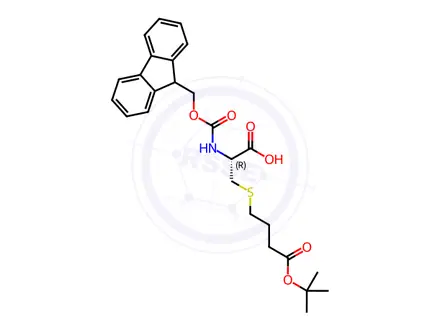 Chemical structure of Fmoc-L-Cys(PrCO-OtBu)-OH