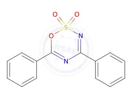 Chemical structure of 4,6-Diphenyl-1,2,3,5-oxathiadiazine 2,2-dioxide