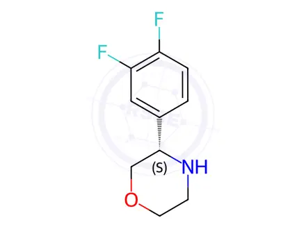 Chemical structure of (3S)-3-(3,4-DIFLUOROPHENYL)MORPHOLINE