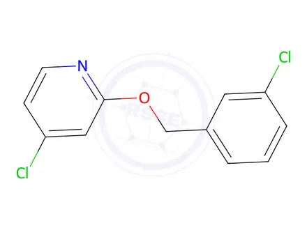Chemical structure of 4-Chloro-2-((3-chlorobenzyl)oxy)pyridine