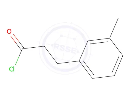 Chemical structure of 3-(m-tolyl)propanoyl chloride