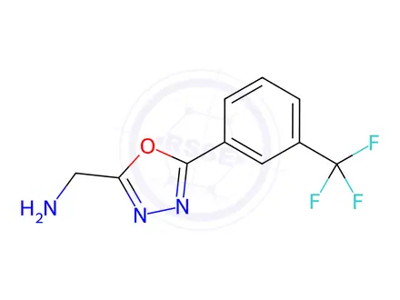 Chemical structure of (5-(3-(Trifluoromethyl)phenyl)-1,3,4-oxadiazol-2-yl)methanamine