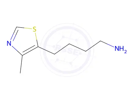 Chemical structure of 4-(4-Methylthiazol-5-yl)butan-1-amine