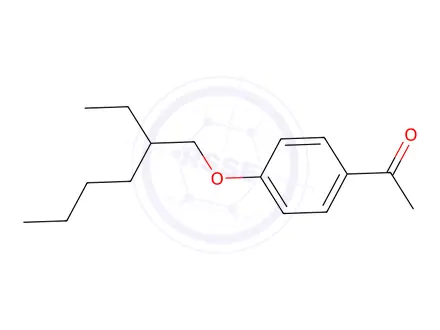 Chemical structure of 1-{4-[(2-ethylhexyl)oxy]phenyl}ethan-1-one