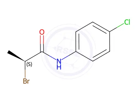 Chemical structure of L-α-Bromopropionsaeure-(p-chloro-anilid)