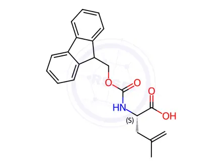 Chemical structure of Fmoc-4,5-dehydro-Leu-OH