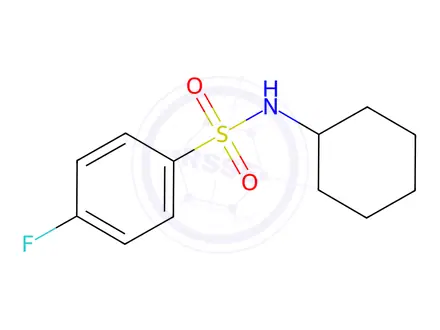 Chemical structure of N-Cyclohexyl 4-fluorobenzenesulfonamide