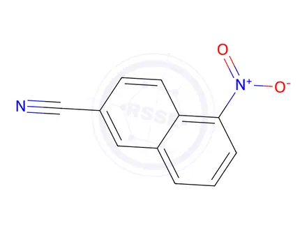 Chemical structure of 2-Cyano-5-nitronaphthalene