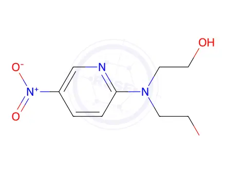 Chemical structure of 2-[2-Hydroxyethyl-(5-nitropyridin-2-yl)amino]ethanol