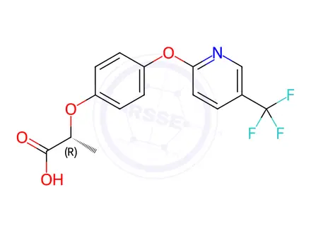 Chemical structure of Fluazifop-P (free acid)