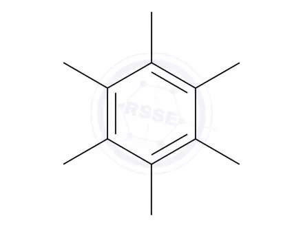 Chemical structure of Hexamethylbenzene in methanol