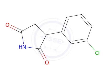 Chemical structure of 3-(3-Chlorophenyl)pyrrolidine-2,5-dione