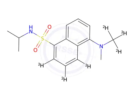 Chemical structure of Dansyl-d6-isopropylamine