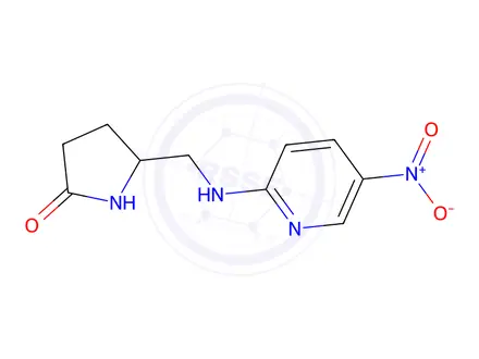 Chemical structure of 5-(((5-Nitropyridin-2-yl)amino)methyl)pyrrolidin-2-one