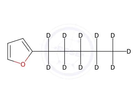 Chemical structure of 2-Pentyl-D11-furan