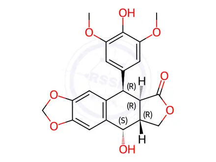 Chemical structure of Etoposide Impurity E