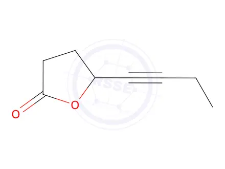 Chemical structure of 2(3H)-Furanone, 5-(1-butynyl)dihydro-(9CI)