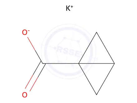 Chemical structure of Potassium bicyclo[1.1.0]butane-1-carboxylate