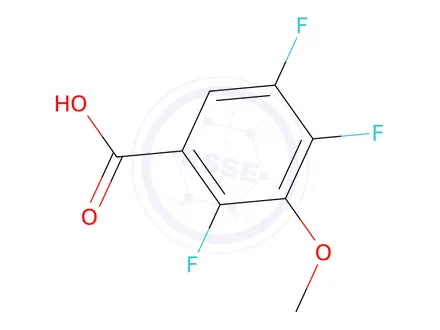 Chemical structure of 2,4,5-Trifluoro-3-methoxybenzoic Acid