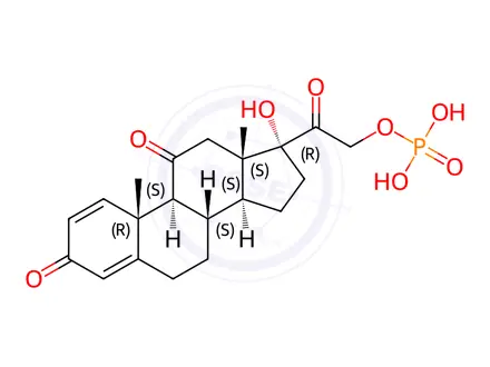 Chemical structure of Prednisone Phosphate