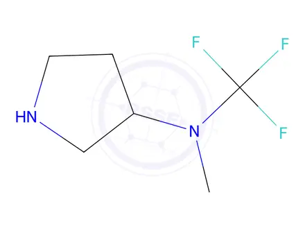 Chemical structure of N-Methyl-N-(trifluoromethyl)pyrrolidin-3-amine