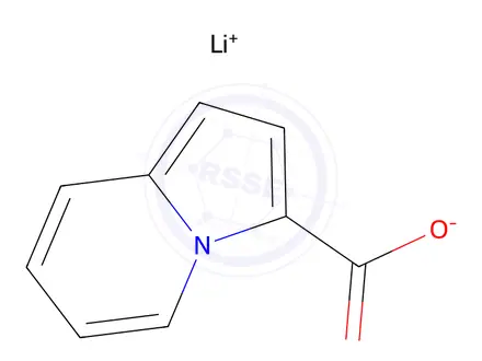 Chemical structure of Lithium indolizine-3-carboxylate