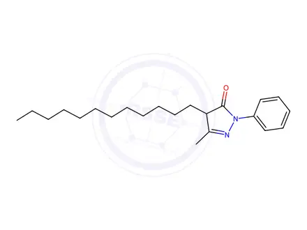 Chemical structure of 4-Dodecyl-3-methyl-1-phenyl-1H-pyrazol-5(4H)-one