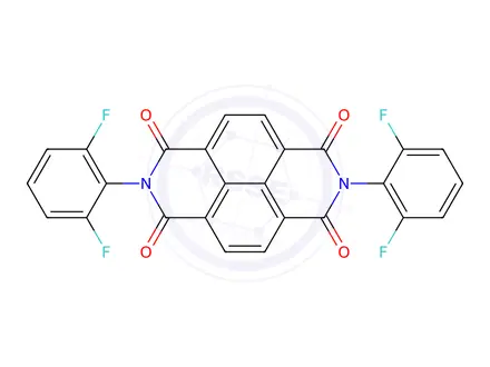 Chemical structure of 2,7-Bis(2,6-difluorophenyl)benzo[lmn][3,8]phenanthroline-1,3,6,8(2H,7H)-tetraone