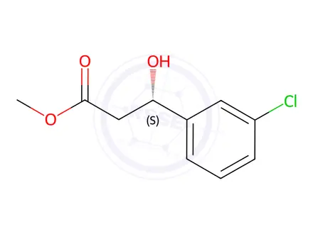 Chemical structure of Methyl (S)-3-(3-chlorophenyl)-3-hydroxypropanoate