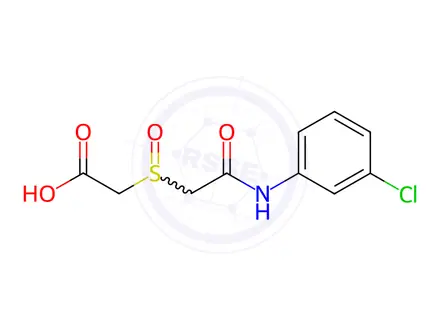 Chemical structure of 2-{[2-(3-chloroanilino)-2-oxoethyl]sulfinyl}acetic acid