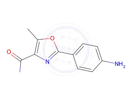 Chemical structure of 2-(4-Aminophenyl)-N,5-dimethyloxazole-4-carboxamide