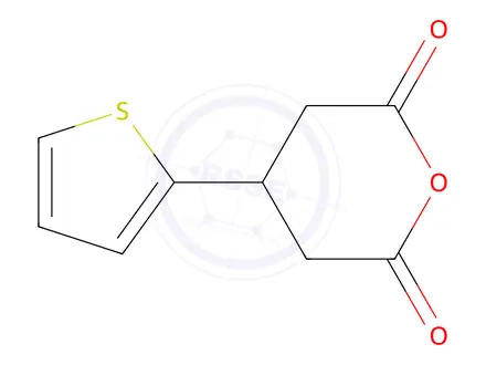 Chemical structure of 4-(2-thienyl)dihydro-2h-pyran-2,6(3h)-dione