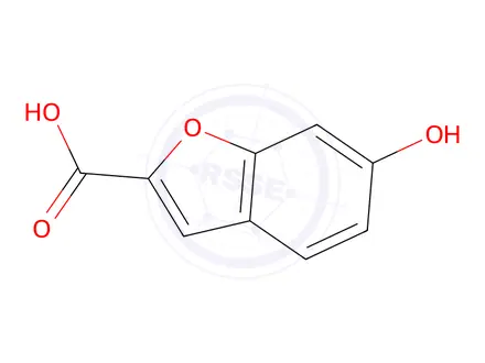 Chemical structure of 6-hydroxybenzofuran-2-carboxylic acid