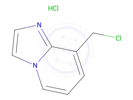 Chemical structure of 8-(Chloromethyl)imidazo[1,2-a]pyridine hydrochloride