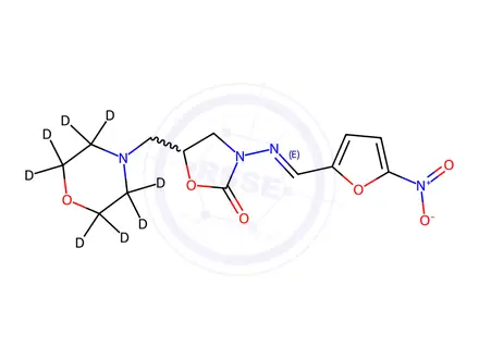 Chemical structure of Furaltadone-d8