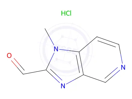 Chemical structure of 1-Methyl-1H-imidazo[4,5-c]pyridine-2-carbaldehyde hydrochloride