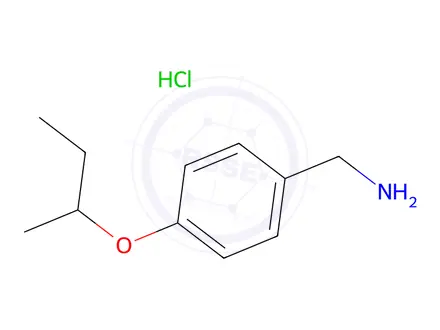 Chemical structure of (4-(sec-Butoxy)phenyl)methanamine hydrochloride