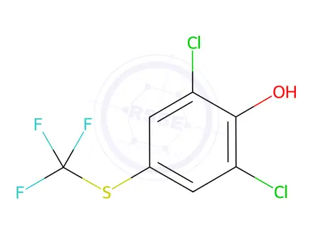 Chemical structure of 2,6-DICHLORO-4-(TRIFLUOROMETHYLTHIO)PHENOL