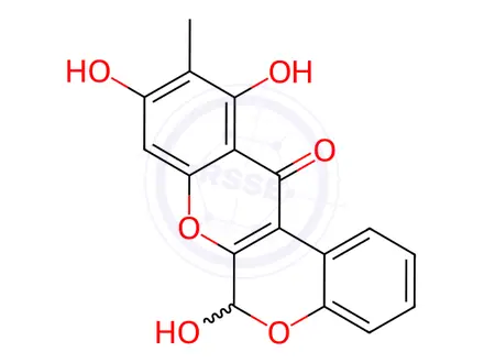 Chemical structure of Boeravinone B
