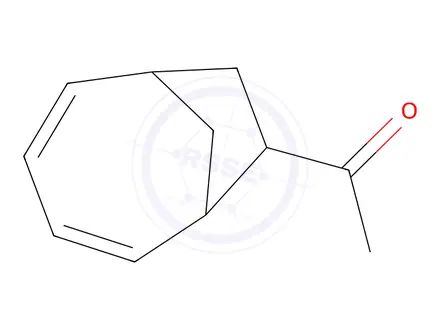Chemical structure of Ethanone, 1-bicyclo[4.2.1]nona-2,4-dien-7-yl-, exo-(9CI)