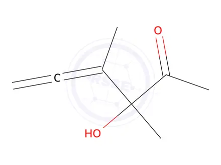 Chemical structure of 4,5-Hexadien-2-one, 3-hydroxy-3,4-dimethyl-(9CI)