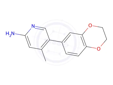 Chemical structure of 5-(2,3-Dihydrobenzo[b][1,4]dioxin-6-yl)-4-methylpyridin-2-amine