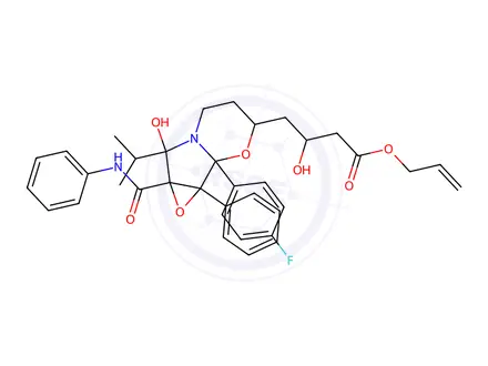 Chemical structure of Allyl Ester of Atorvastatin Cyclic (Fluorophenyl) Impurity