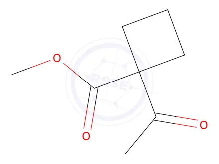 Chemical structure of Methyl 1-acetylcyclobutane-1-carboxylate
