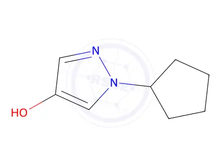 Chemical structure of 1-Cyclopentyl-1H-pyrazol-4-ol