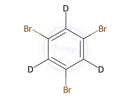Chemical structure of 1,3,5-Tribromobenzene D3