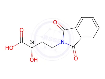Chemical structure of (S)-(+)-2-Hydroxy-4-phthalimidobutyric Acid