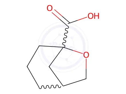 Chemical structure of 6-OXABICYCLO[3.2.1]OCTANE-5-CARBOXYLIC ACID