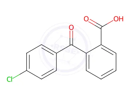 Chemical structure of 2-(4-Chlorobenzoyl)benzoic Acid