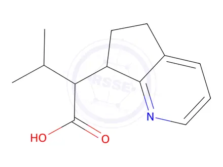 Chemical structure of 2-(6,7-Dihydro-5h-cyclopenta[b]pyridin-7-yl)-3-methylbutanoic acid
